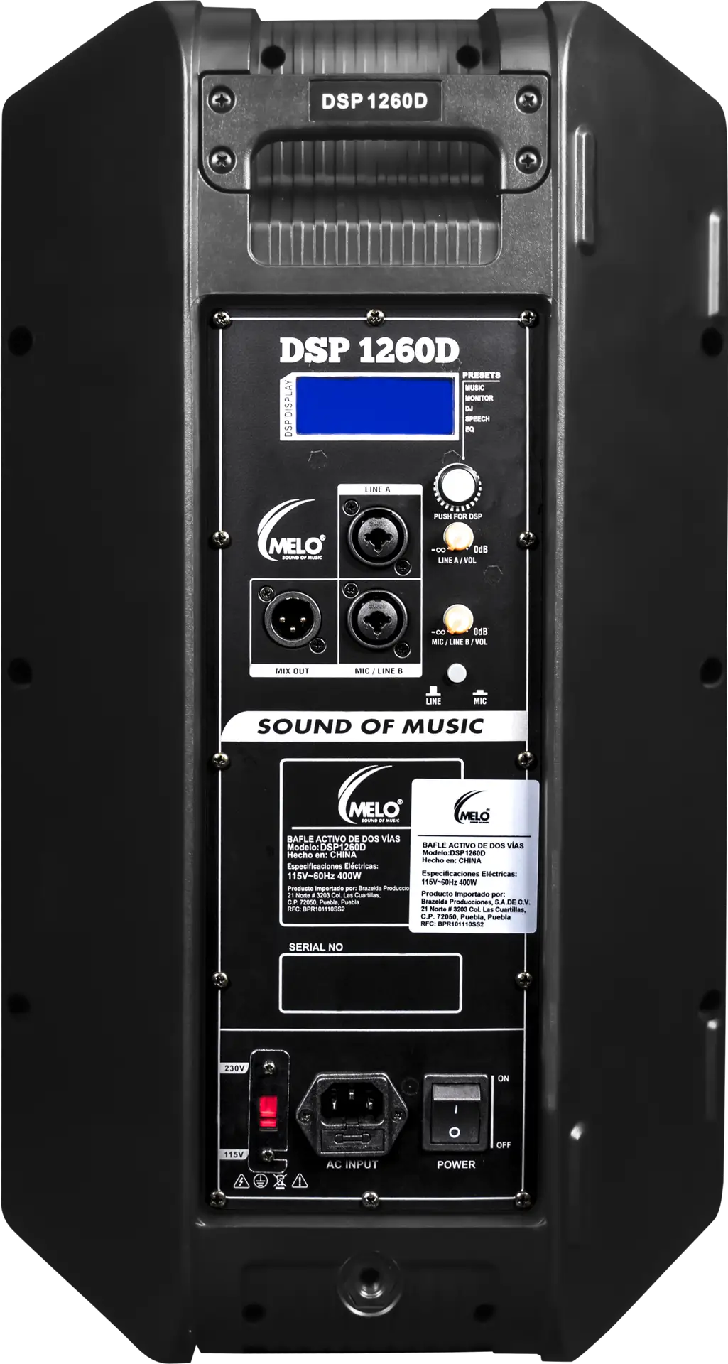 bafle activo 12" dsp1260d melo bafle activo 12" dsp1260d melo
