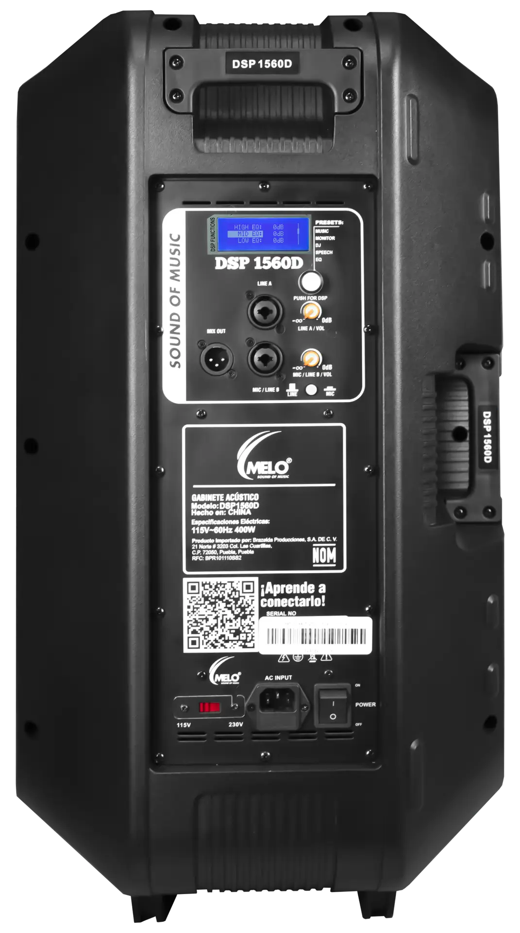 bafle activo 15" dsp1560d melo bafle activo 15" dsp1560d melo